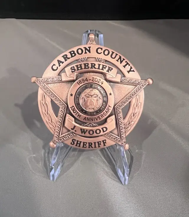 Carbon County Sheriff Anniversary Badge