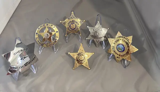 Lake County Sheriff Montana Historical Badges