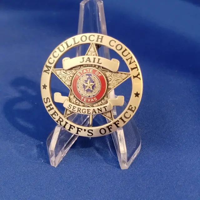 Mcculloch County Sheriffs Badge