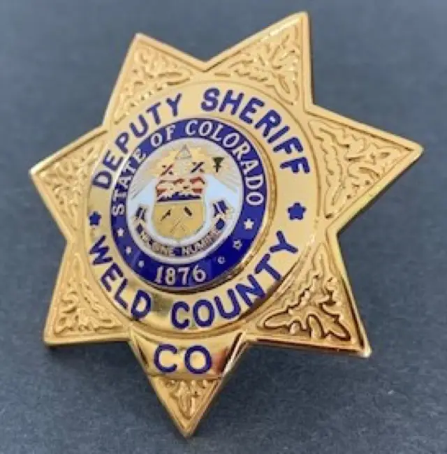 Weld County Sheriff 2inch Hat Badge