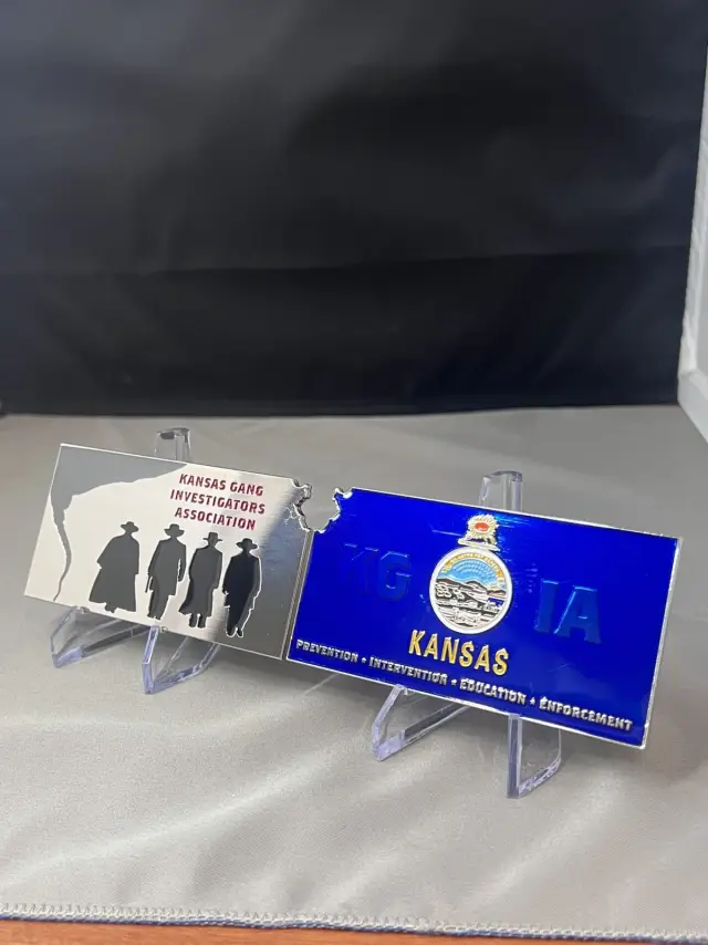 Kansas Gang Investigators Association Coin