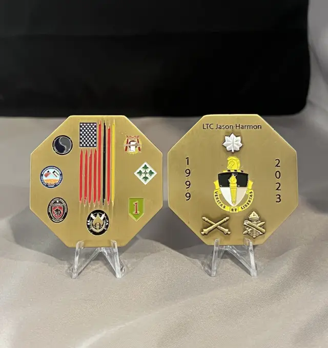 Lieutenant Colonel Jason Harmon Retirement Coin