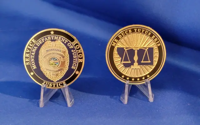 Montana Department Of Justice Coin