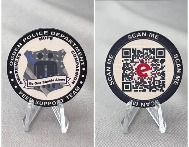 Ogden Police Department Peer Support Team Poker Chip
