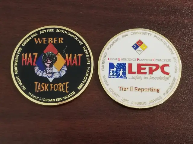 Weber County HazMat Task Force Coin
