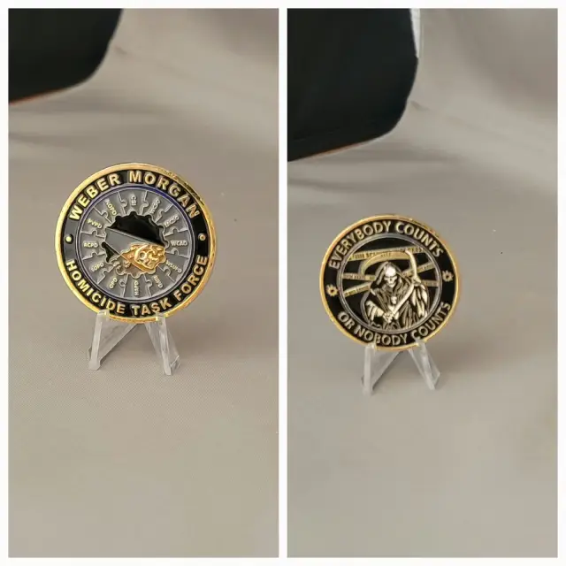 Weber Morgan Homicide Task Force challenge coin