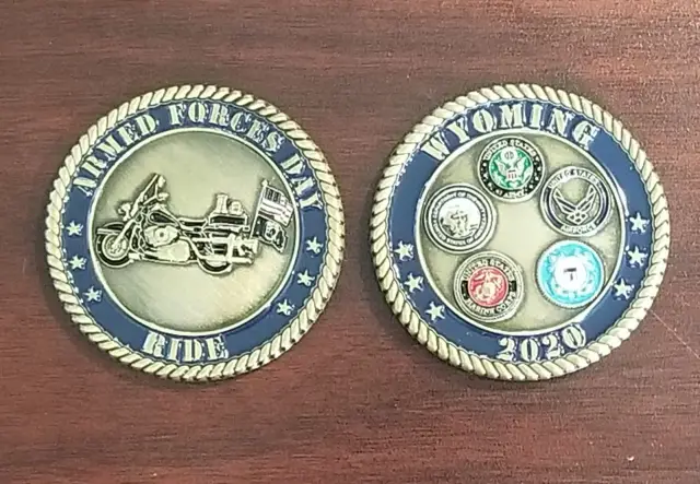 Wyoming Armed Forces Day Ride Coin 2020