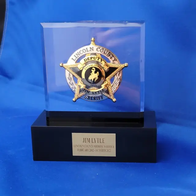 Lincoln County Sheriff Custom Lucite