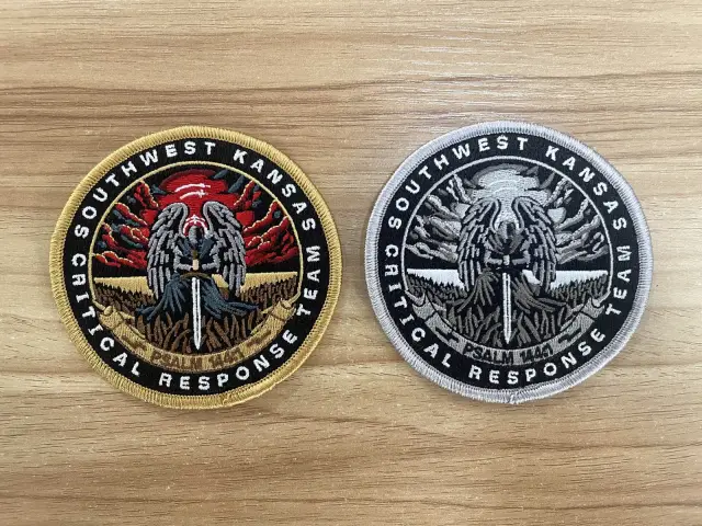 HASKELL County SWAT THREAD FULL COLOR BLACK PATCHES