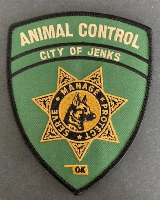Jenks Police Department Animal Control Patch