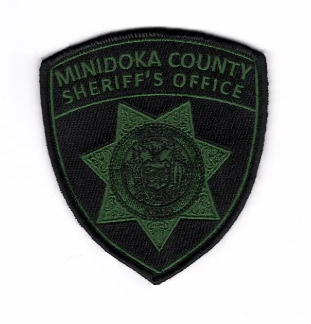 Minidoka County Sheriff Black Green Patch