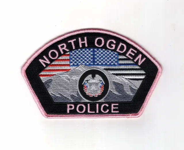 North Ogden Police Department Pink Shoulder Patch